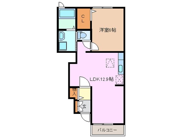 阿漕駅 徒歩27分 1階の物件間取画像